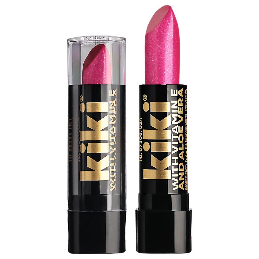 Изображение товара Помада для губ KIKI Aloe & Vit E 201 вишнево-розовая насыщенная color Изображение товара Помада для губ KIKI Aloe & Vit E 201 вишнево-розовая насыщенная color