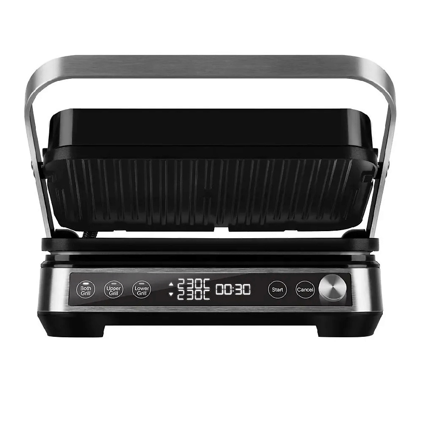 Изображение товара РЕДМОНД Гриль 3в1 SteakMaster GM304, 2000 Вт, ручной режим, двусторонние пластины + раздельный нагрев, таймер, автоотключение, режим барбекю, книга рецептов, серебро Изображение товара РЕДМОНД Гриль 3в1 SteakMaster GM304, 2000 Вт, ручной режим, двусторонние пластины + раздельный нагрев, таймер, автоотключение, режим барбекю, книга рецептов, серебро