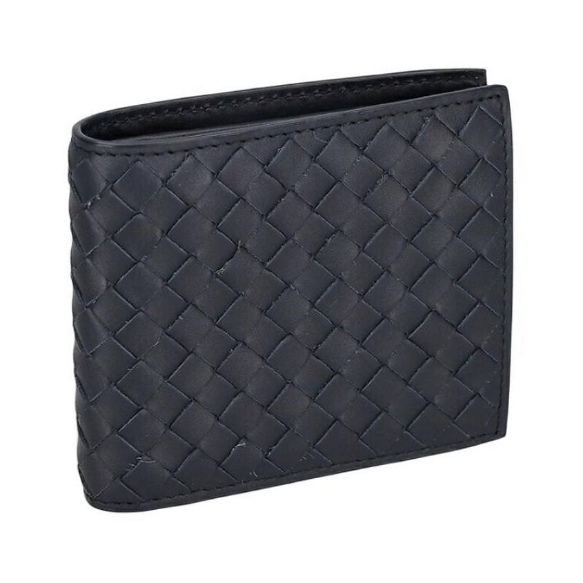 Изображение товара BOTTEGA VENETA Мужской кошелек Intrecciato Men's Marine Blue, цвет-синий