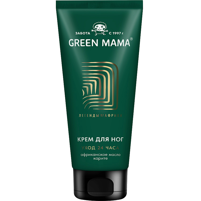 Изображение товара GREEN MAMA Крем для ног 24-ч уход Natural Skin Care 100 мл для мягкости и защиты кожи ног