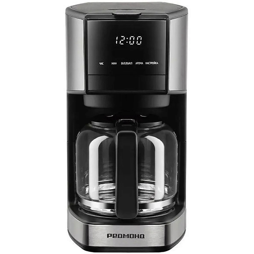 Изображение товара РЕДМОНД Кофеварка капельная CM706, 900 Вт, кувшин 1.5 л, сенсорное управление, таймер, черный Изображение товара РЕДМОНД Кофеварка капельная CM706, 900 Вт, кувшин 1.5 л, сенсорное управление, таймер, черный