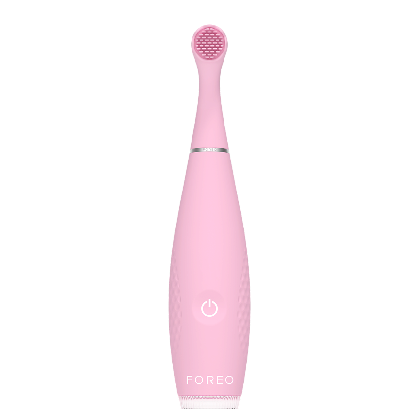 Изображение товара FOREO ISSA 4 Baby Звуковая детская щетка розовая ультрамягкая силиконовая с двойной щетиной Изображение товара FOREO ISSA 4 Baby Звуковая детская щетка розовая ультрамягкая силиконовая с двойной щетиной