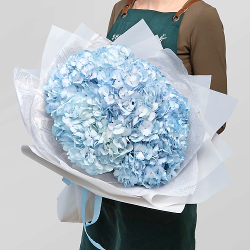 Букет живых цветов STUDIO FLORISTIC Букет из синих Гортензий «Облачко»