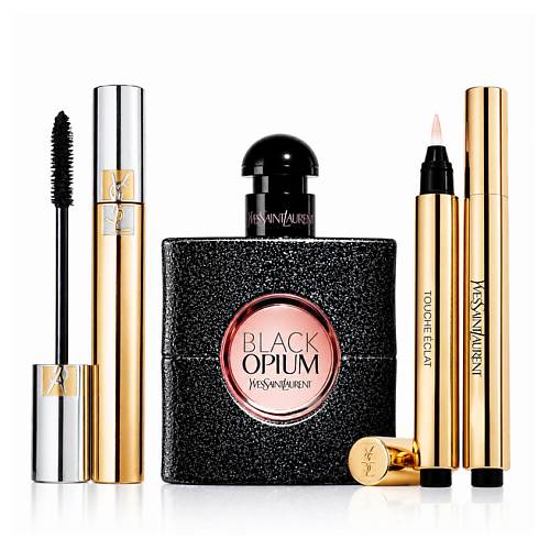 Набор парфюмерии YVES SAINT LAURENT Подарочный набор Black Opium с тушью и хайлайтером