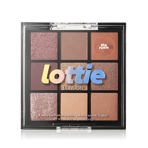 Палетка LOTTIE LONDON Палетка теней для век 9 оттенков