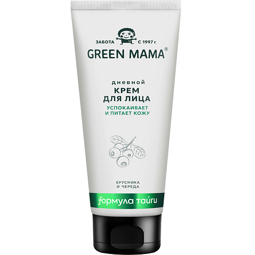 Крем для лица GREEN MAMA Дневной крем для лица Чистая кожа Брусника и череда Natural Skin Care