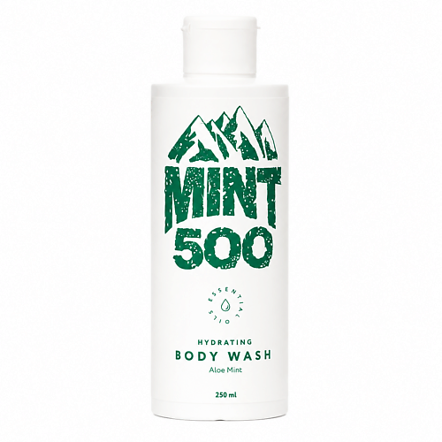 Гель для душа MINT500 Мужской увлажняющий гель для душа Алоэ и мята, для ежедневного ухода