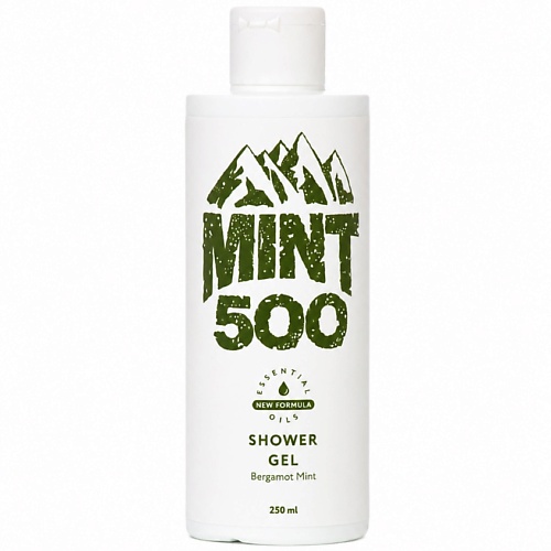 Гель для душа MINT500 Мужской гель для душа Бергамот и мята, освежающий, для ежедневного ухода