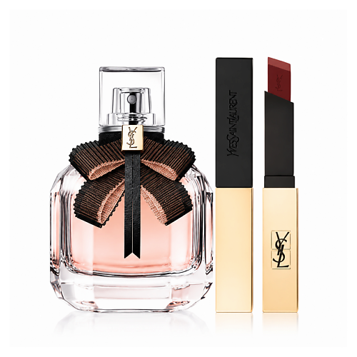 Набор парфюмерии YVES SAINT LAURENT Подарочный набор Mon Paris Lumiere + Помада Rouge Pur Couture