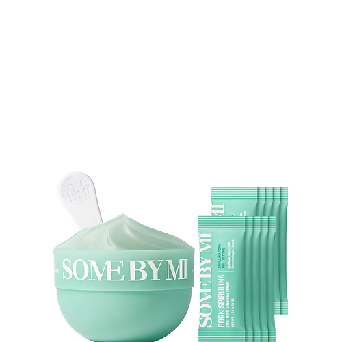 Маска для лица SOME BY MI Успокаивающая маска-щербет Spirulina Soothing Sherbet Mask