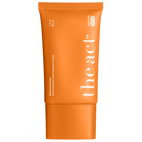 THE ACT Солнцезащитный крем для лица SPF 50 60