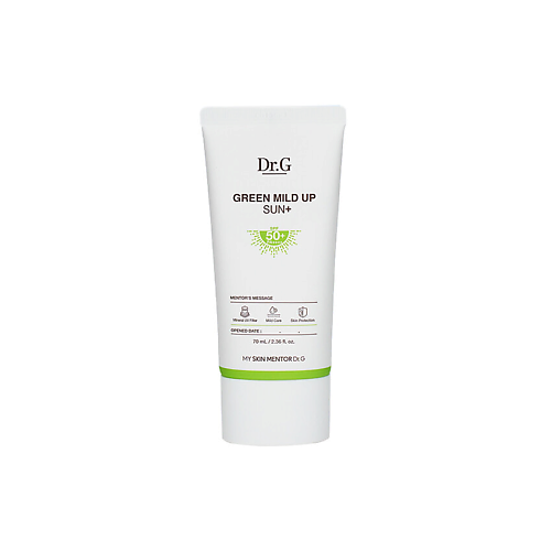 Крем для лица DR.G Солнцезащитный крем для лица с минералами Green Mild Up Sun+