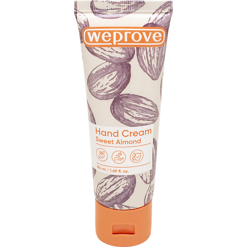 Крем для рук WEPROVE Смягчающий крем для рук с ароматом миндаля Sweet Almond Hand Cream