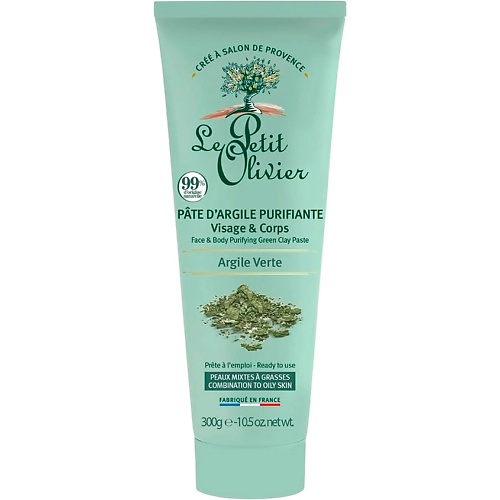 Паста для лица LE PETIT OLIVIER Паста для лица и тела с зеленой глиной Green Clay Paste
