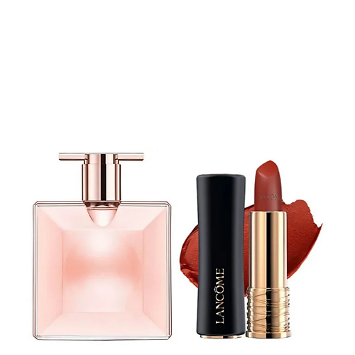 Набор парфюмерии LANCOME Набор Lancome: Парфюмерная вода Idole + Губная помада L'Absolu Rouge
