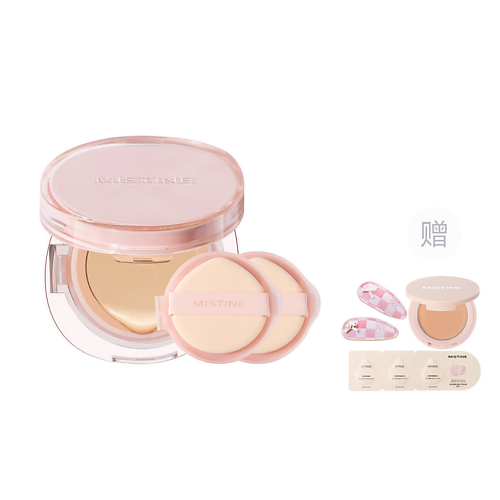 Набор средств для лица MISTINE Набор Soft Matte Essence Air Cushion Pink Edition + Аксессуары