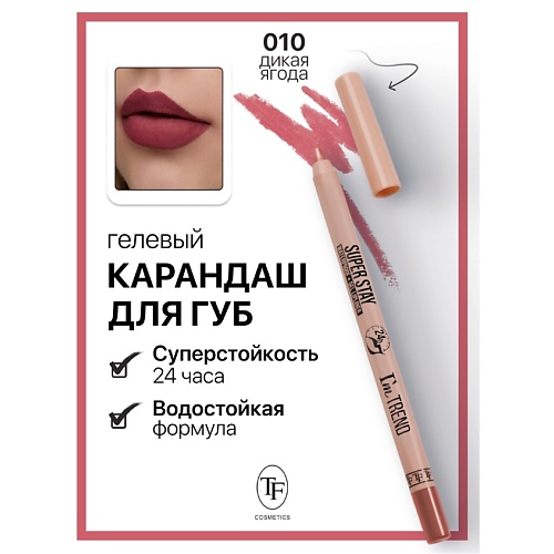 Карандаш для губ TF Карандаш для губ гелевый SUPER STAY I'm TREND