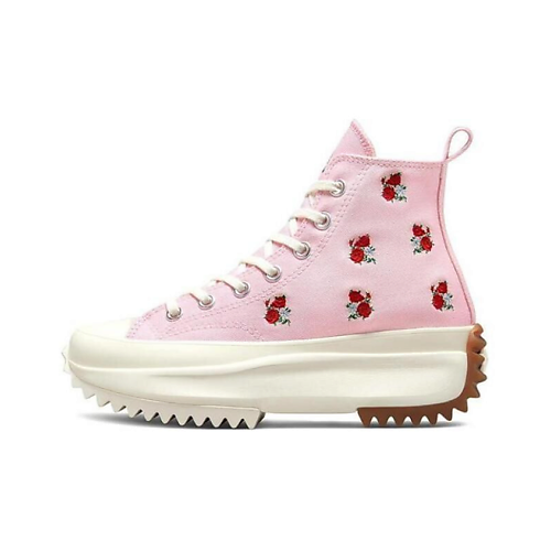 Кроссовки Run Star Hike Platform Hi Embroidered Floral Sunrise Pink