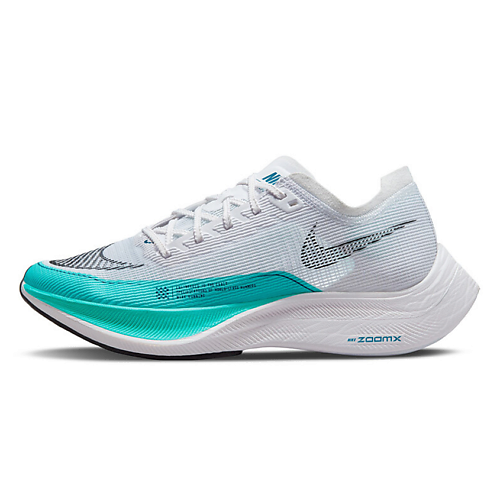 Кроссовки NIKE Беговые кроссовки женские ZoomX Vaporfly Next 2 White Aurora Green