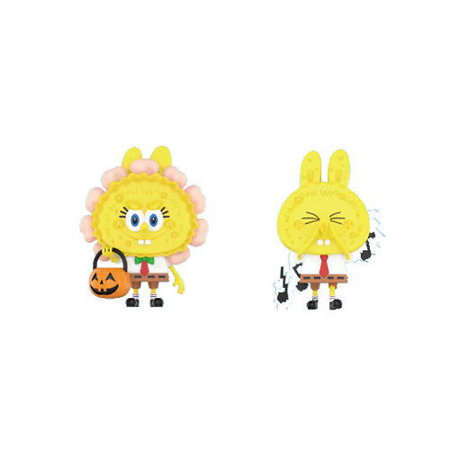 Мягкая игрушка POP MART Игрушка-сюрприз The Monsters Spongebob Series, Pumpkin lamp + snot, 9 см