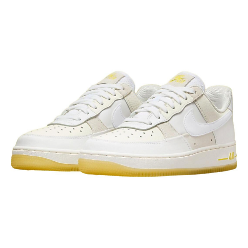 NIKE Кроссовки женские Air Force 1 Low '07 Uv Reactive Patchwork White Multicolor Yellow