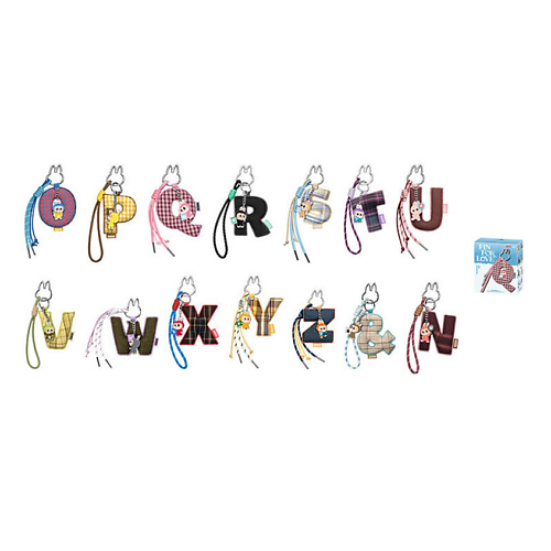Брелок POP MART Подвеска в виде букв N-Z The Monsters LABUBU Pin For Love,1 шт.