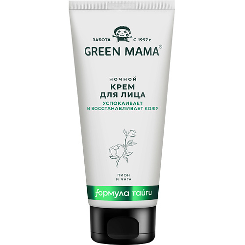 Крем для лица GREEN MAMA Крем для лица ночной Чистая кожа Пион и чага Natural Skin Care