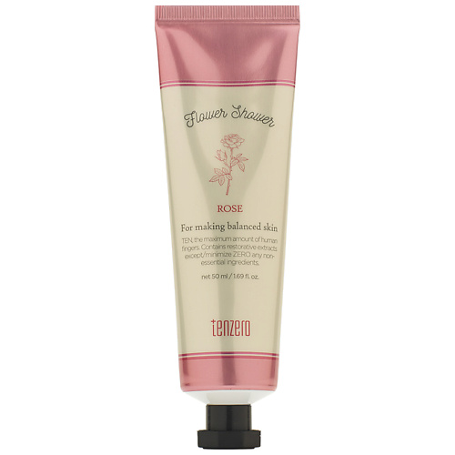 Крем для рук TENZERO Крем для рук и ногтей с ароматом розы Flower Shower Rose