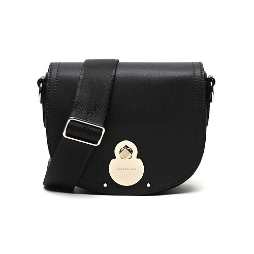 Сумка LONGCHAMP Сумка Le Pliage Cow Leather Messenger Bag Women's Black