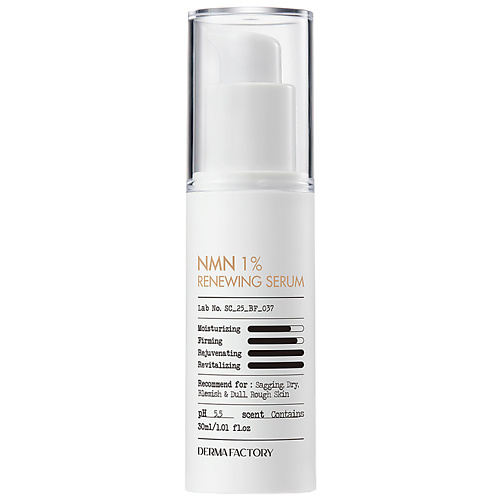 Сыворотка для лица DERMA FACTORY Сыворотка восстанавливающая NMN 1% Renewing Serum