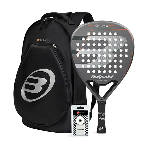 Ракетка для падел тенниса BULLPADEL Набор для падел-тенниса Game Pwr Gray + Bag Tour