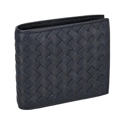 Кошелек BOTTEGA VENETA Мужской кошелек Intrecciato Men's Marine Blue