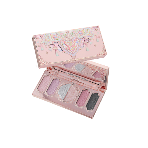 Палетка FLOWER KNOWS Палетка теней Butterfly Cloud Collar Embossed Six-Color Makeup Palette