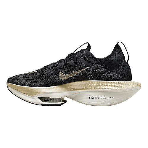 Кроссовки NIKE Беговые кроссовки мужские Air Zoom Alphafly Next 2 Black Metallic Gold Grain