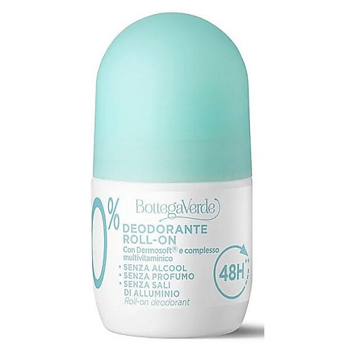Дезодорант-ролик BOTTEGA VERDE Шариковый дезодорант 48H Roll-On Deodorant With Dermosoft And Multivitamin Complex