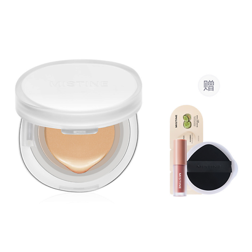 Набор Maxine Siamese Cushion White Box: кушон + жидкая губная помада