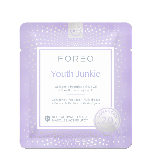 Маска для лица FOREO Коллагеновая маска для лица для молодости кожи Youth Junkie для UFO/UFO mini