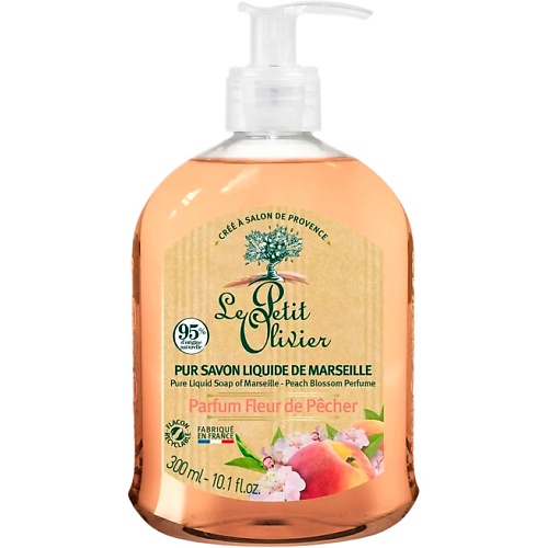 Мыло жидкое LE PETIT OLIVIER Мыло жидкое марсельское цветок Персика Parfum Fleur de Pecher Liquid Soap