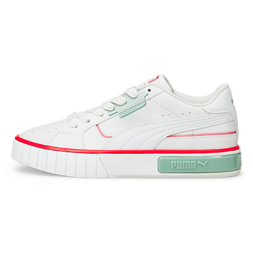 PUMA Кроссовки Cali Star Lights Platform Shoes White/Green/Orange Women's