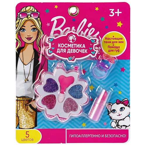 Набор: тени, помада Barbie