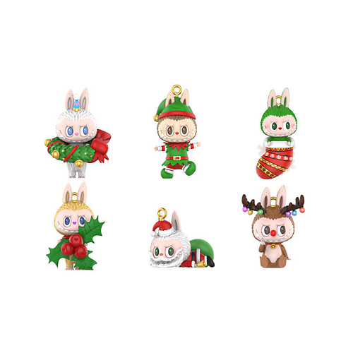 Мягкая игрушка POP MART Игрушка LABUBU Christmas Series, 6шт, 9см