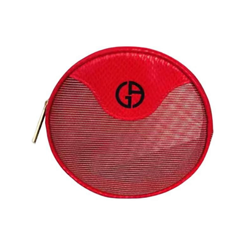 Косметичка GIORGIO ARMANI Косметичка Beauty Red Mesh Round Makeup Bag