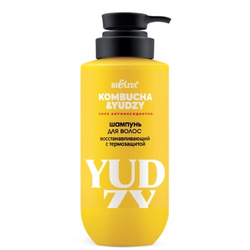 Шампунь для волос восстанавливающий с термозащитой Kombucha & Yudzy