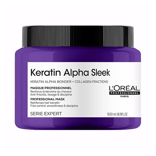 Маска для волос L'OREAL PROFESSIONNEL Маска для гладкости волос L'Oreal Professionnel Keratin Alpha Sleek