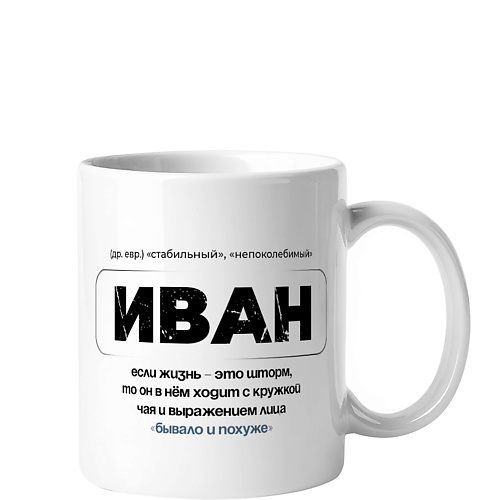 Кружка VENEW Кружка керамическая именная с принтом