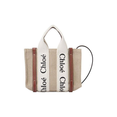 Сумка CHLOE Сумка Woody Logo Printed Mini Tote