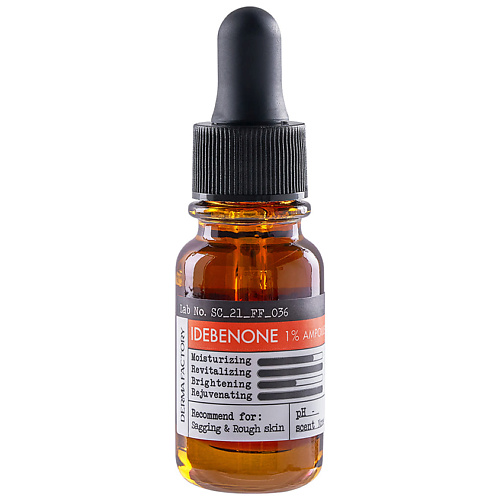 Сыворотка для лица DERMA FACTORY Cыворотка для лица антивозрастная с идебеноном - Idebenone 1% ampoule