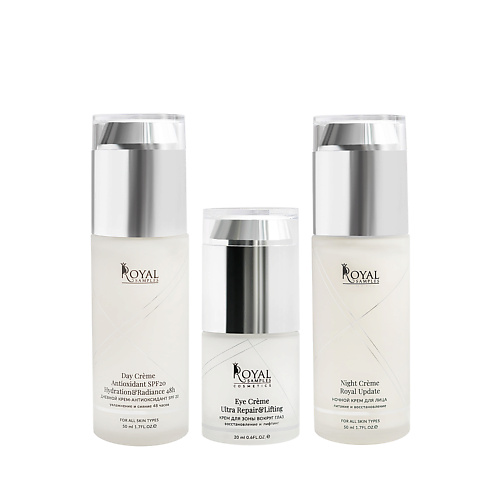 Набор средств для лица ROYAL SAMPLES Косметический набор Ideal Face крем для лица дневной +крем ночной +крем для век