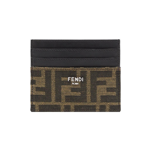 Кардхолдер FENDI Картхолдер мужской FF-Jacquard Leather Card Holder
