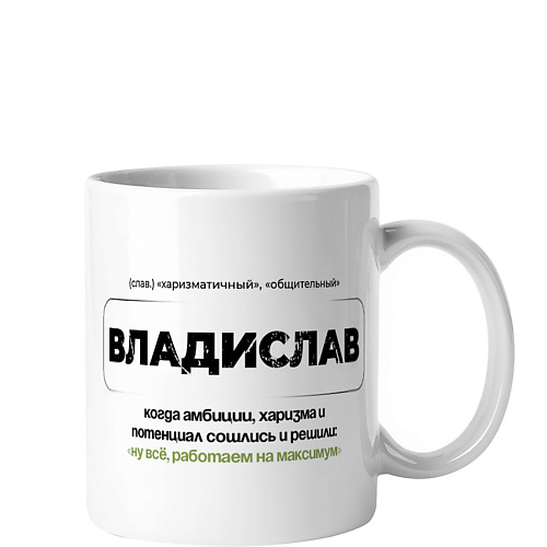 Кружка VENEW Кружка керамическая именная с принтом